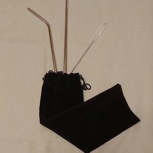 Stainless Steel Straw Set with Brush